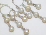 Pearl Waterfall | Sterling Silver Chandelier Earrings - Blingschlingers Jewelry