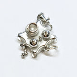 Vintage Jewelry > 3D Charms | Oddities - Sterling Silver Embellished Hand Crank Phone Charm- Blingschlingers Jewelry