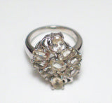 Jewelry > Ring > Womens sz 6 Sterling Silver Yellow Heliodor Stone Ring- Blingschlingers Jewelry