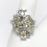 Jewelry > Ring > Womens sz 6 Sterling Silver Yellow Heliodor Stone Ring