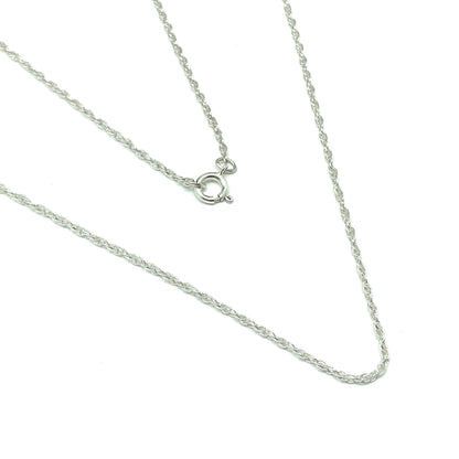 Jewelry - Sterling Silver 24 in Slim Rope Layering Chain Necklace 