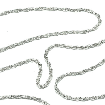 Jewelry - Sterling Silver 24 in Slim Rope Layering Chain Necklace 