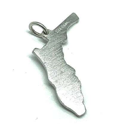 Sterling Silver Florida State Charm