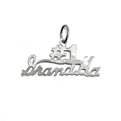 Silver Charms | Sterling Silver #1 GrandMa Charm | Jewelry