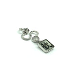 Charm | Sterling Silver Chinese Character Symbol for Joy Tile Charm | Jewelry