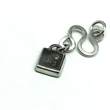 Charm | Sterling Silver Chinese Character Symbol for Joy Tile Charm | Jewelry