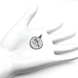 Pendant | Religious Sterling Silver Praying Hands Medallion Charm / Pendant | Discount Estate Fine Jewelry online
