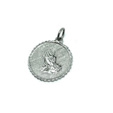 Pendant | Religious Sterling Silver Praying Hands Medallion Charm / Pendant | Save with Estate Fine Jewelry online