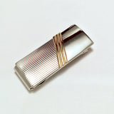 Money Clip | Sterling Silver 14k Gold Striped Money Clip | Mens Jewelry & Accessories