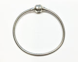 Charm Bracelet | Girls Sz Small 5.75 - 6in Sterling Silver Sim Stars Snake Chain Charm Bracelet  - Blingschlingers Jewelry