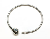 Charm Bracelet | Girls Sz Small 5.75 - 6in Sterling Silver Sim Stars Snake Chain Charm Bracelet  - Blingschlingers Jewelry