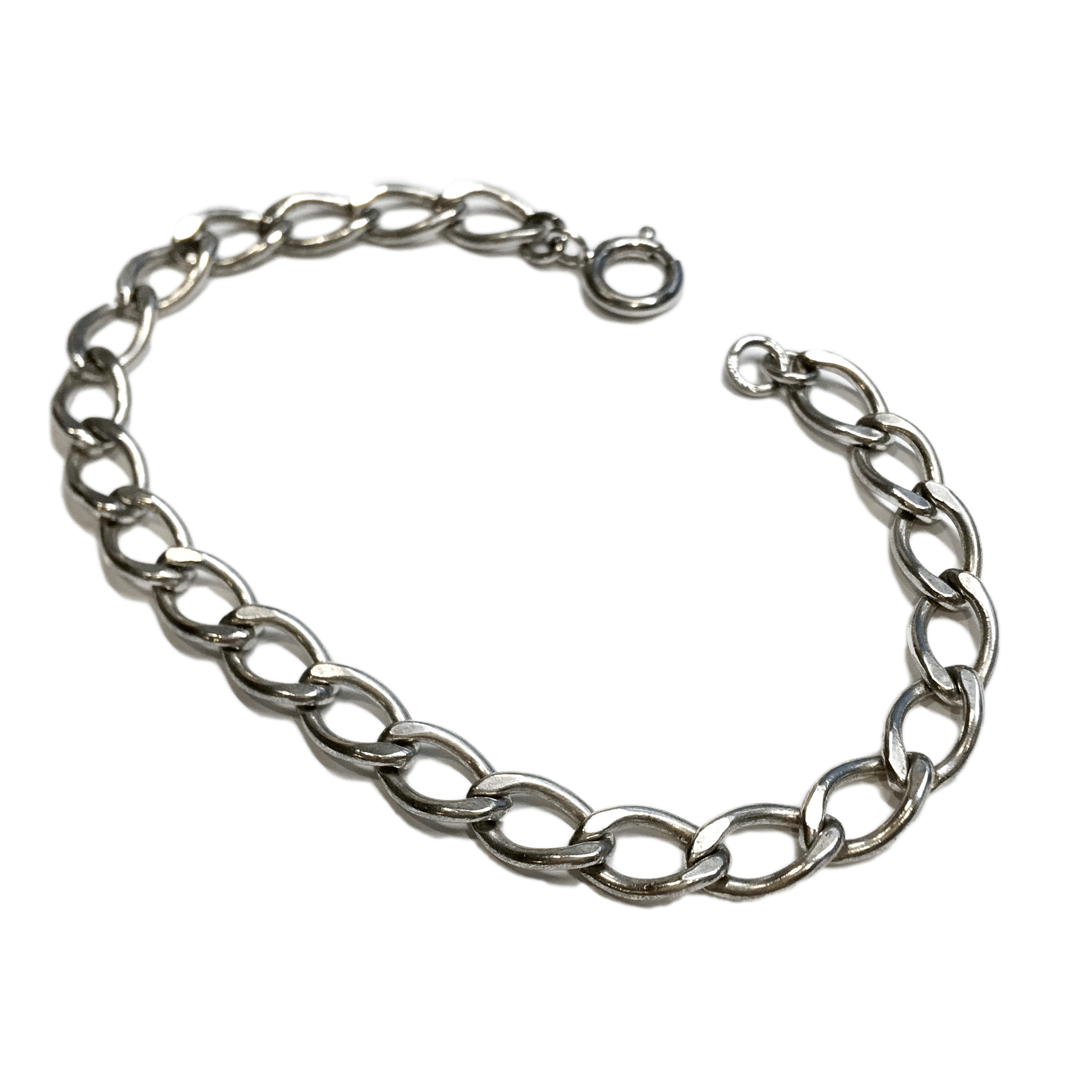 Linda Toggle Heart Charm Bracelet with Diamond in Sterling Silver - MYKA