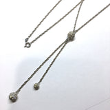 Used Jewelry > Necklaces | Womens 29" Sterling Silver Shimmery Orbs Tassel Y Necklace