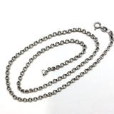 Secondhand Jewelry > Necklaces | 1950s 18" Sterling Silver Striking 3mm Rolo Chain Necklace