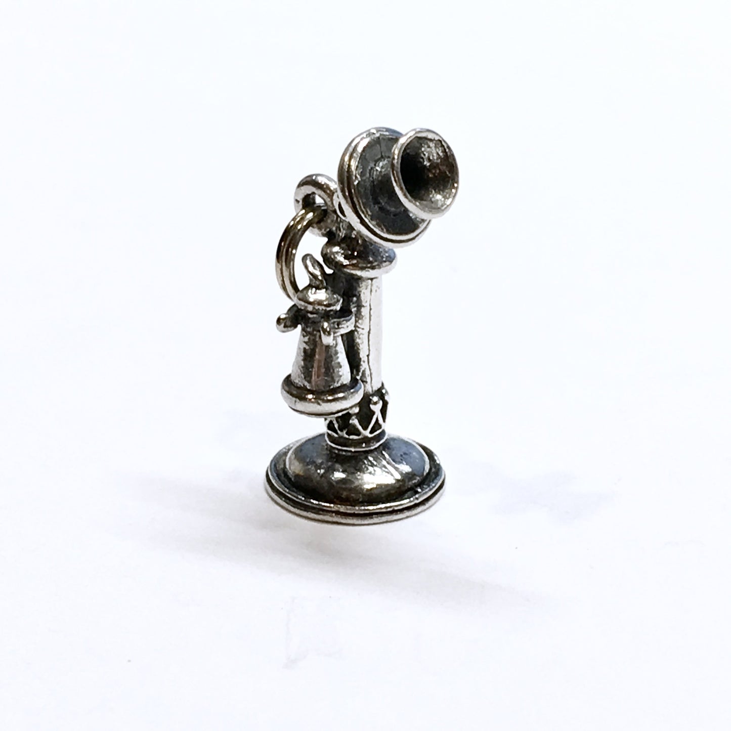 Thrifty Jewelry - Charms - Sterling Silver 3D  Stick Phone 3D Charm - Blingschlingers Jewelry