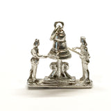 Estate Jewelry > 3D Charm | Unisex Sterling Silver Torre dell'Orologio Italy Clock Tower Bell Charm