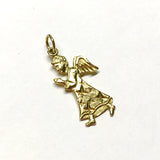 Used Jewelry > Charm | Religious Faith 14k Gold Altar Boy Angel Charm / Pendant -  Blingschlingers.com