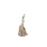 Charm - Vintage 30s Sterling Silver " The Proms " Historical Woman in Dress w/ Flowers Charm Pendant - Blingschlingers Jewelry