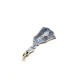 Charm - Vintage 30s Sterling Silver " The Proms " Historical Woman in Dress w/ Flowers Charm Pendant