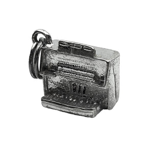 Vintage Jewelry - Sterling Silver Piano 1950s Fotosonor Style Organ 3D Charm