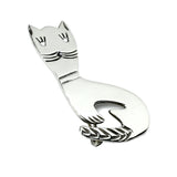 Jewelry used | Men Womens Sterling Silver Letter B Cat Design Brooch Lapel Pin