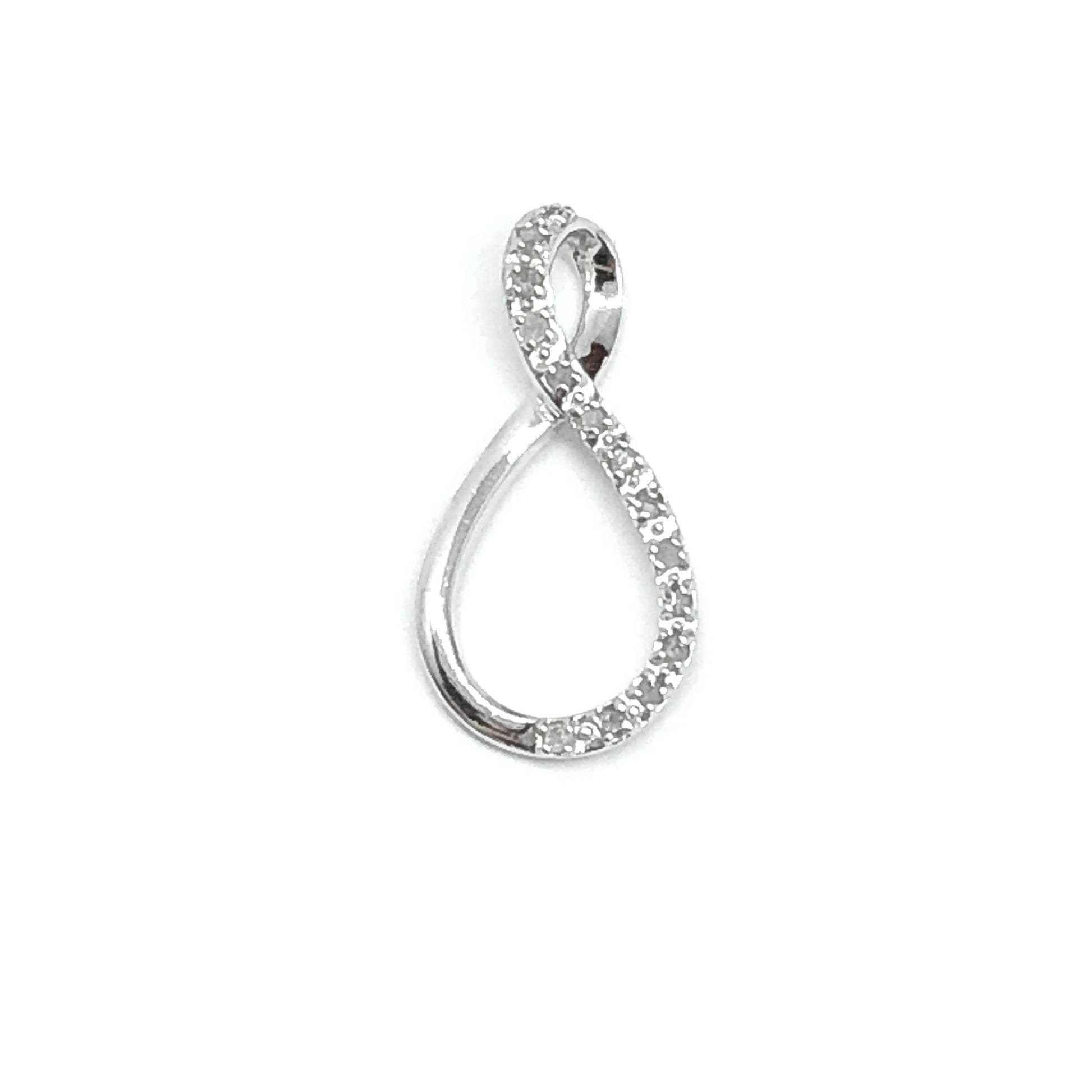 Pre-owned Jewelry | 925 Silver Diamond Pendant Womans
