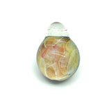 Fashion Jewelry for 2022 - Womens Shabby Chic HandCrafted Glass Pendant Heirloom Rose Design - Blingschlingers Estate Jewelry Online