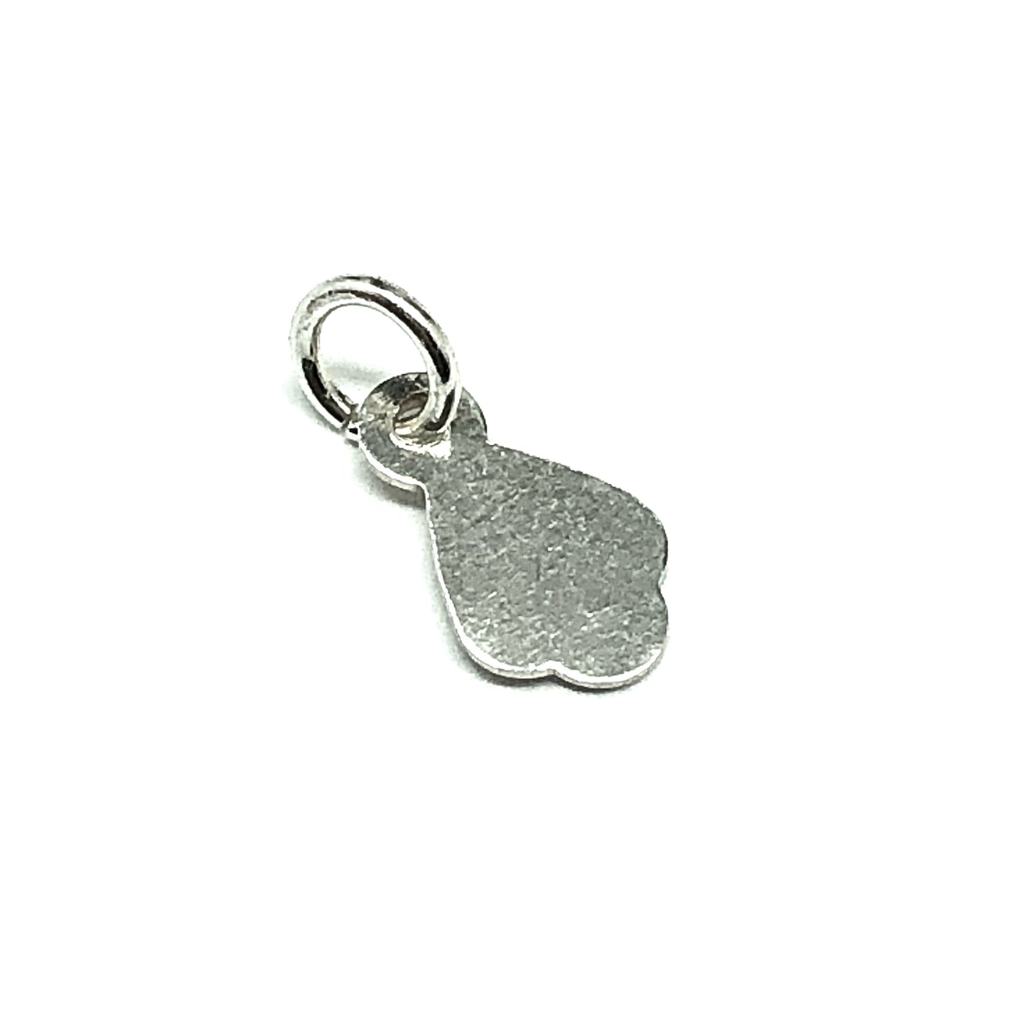 Sterling Silver Scalloped Chain Hang Tag, Hallmark Tag, Stamp Tag, w/ Jumpring - Jewelry Findings