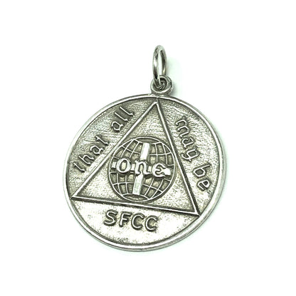 Vintage Jewelry | Sterling Silver 1970s SFCC Spokane Falls Washington State Clare Magary Charm Pendant