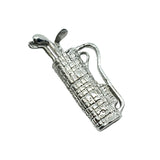Silver Charms | Sterling Silver Golf Clubs & Bag Pendant | Shop Discount Vintage Jewelry Online