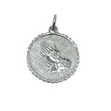 Pendant | Religious Sterling Silver Praying Hands Medallion Charm / Pendant | Jewelry