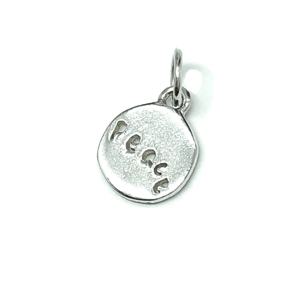 Jewelry - Unisex Sterling Silver Small Round Cut-out Style Inspirational 