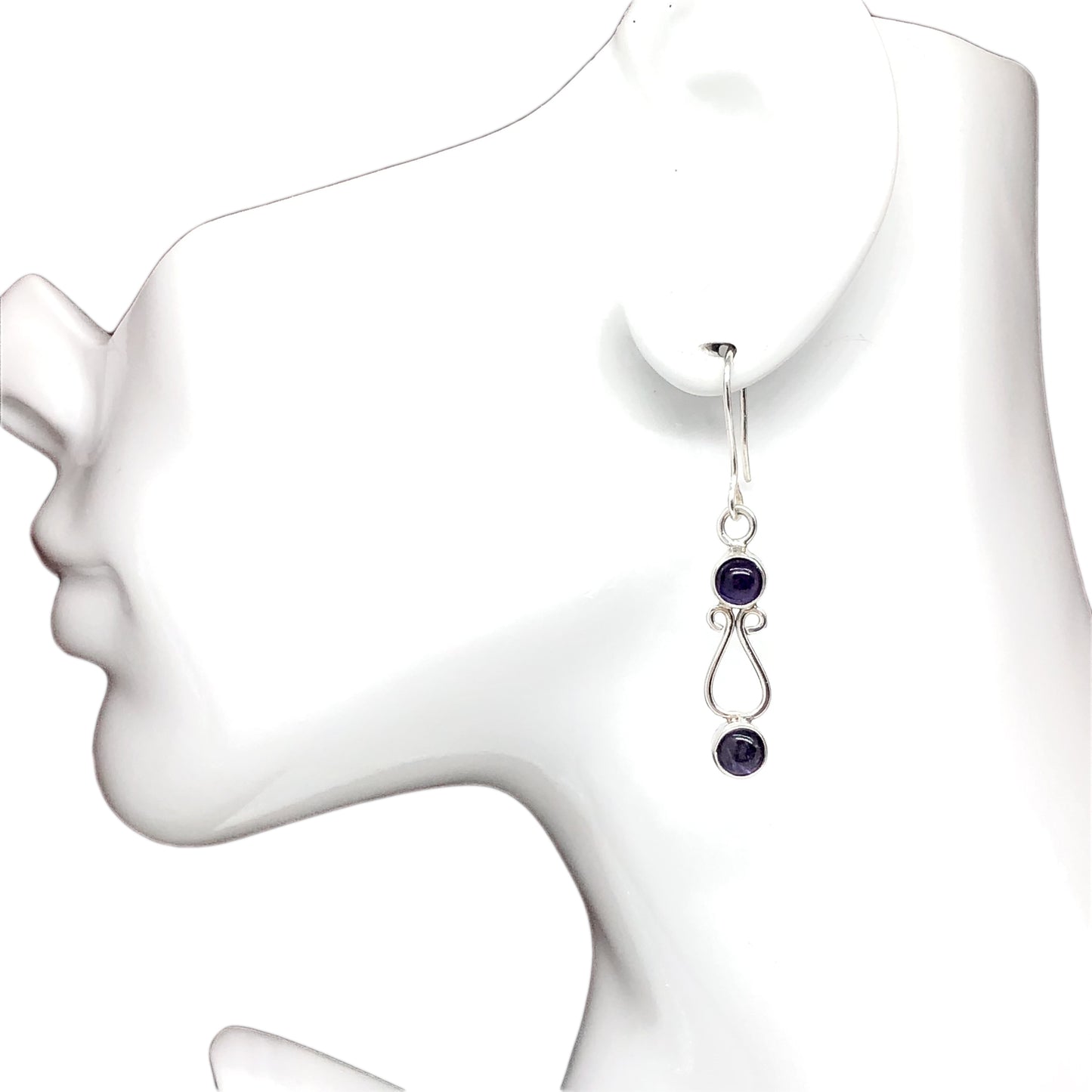 Earrings Womens Sterling Silver Purple Amethyst Birthstone Earrings | Jewelry