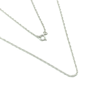 Womens Silver Necklaces | 24" Sterling 1.3mm Singapore Chain Necklace | Discount Overstock Jewelry website at Blingschlingers.com