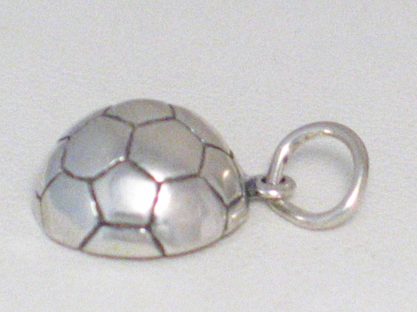 Silver Charm, for Men Women to Kids Cute Sports Theme Soccer Ball Sterling Silver Pendant
