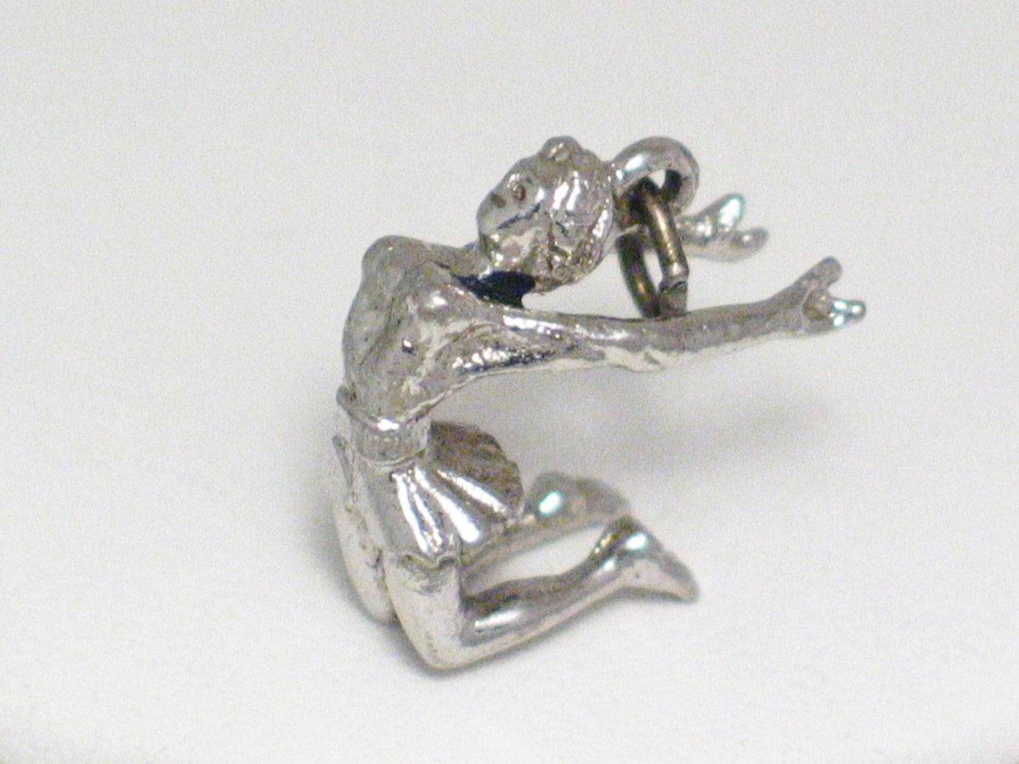 3D Charms | Sterling Silver 3d Gymnastics Cheerleader Figurine Charm | Jewelry