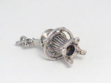 3D Charms | Backwoods Sterling Silver 3D Potbelly Stove Charm Pendant | Estate Jewelry Online