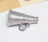 Charm | Sterling Silver 3D Movie Directors Megaphone Charm | Jewelry