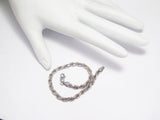 Chain Bracelet | Sterling Silver 7" Italian Rope Chain Bracelet | Gender Neutral Jewelry