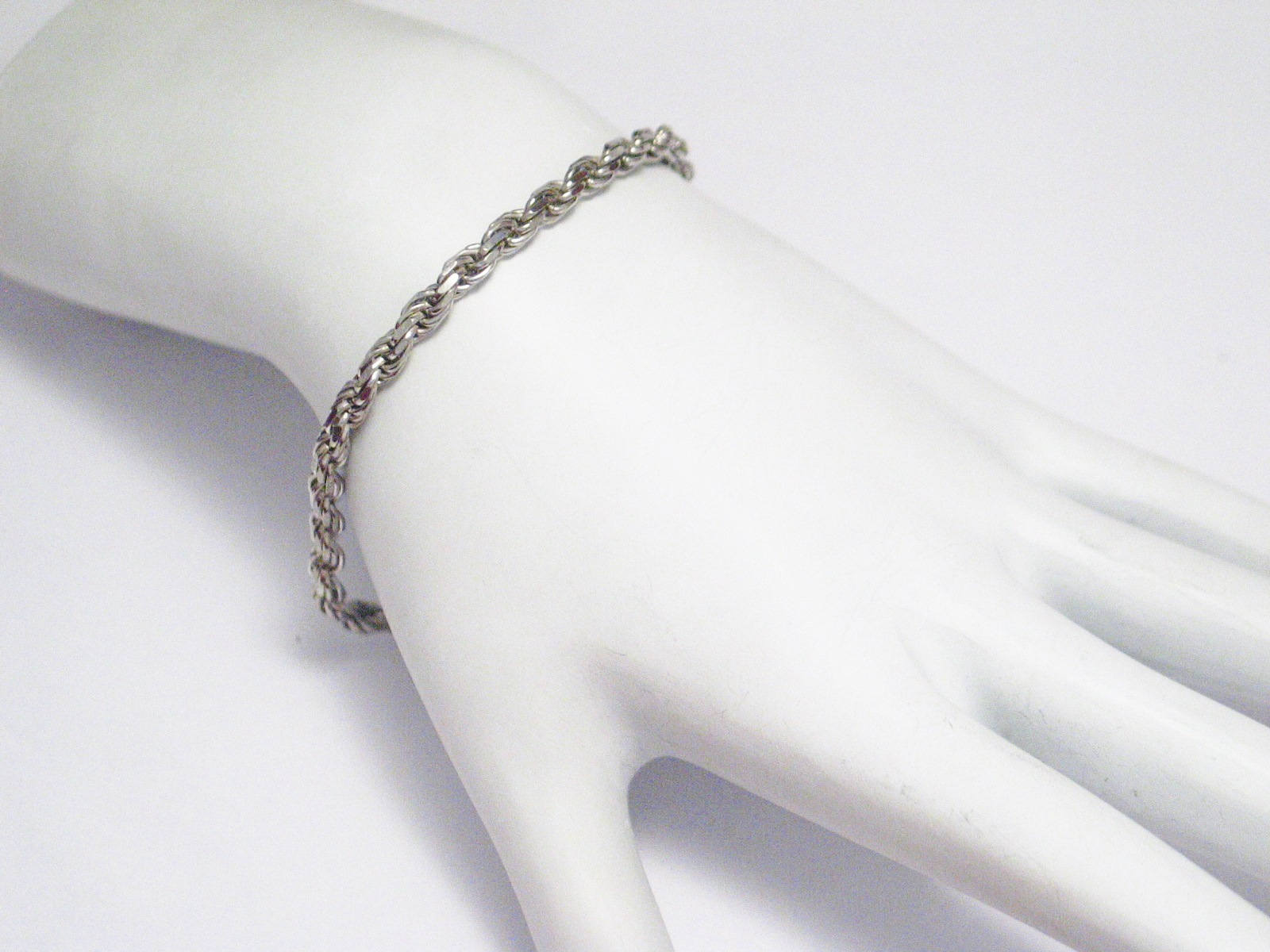 Chain Bracelet | Sterling Silver 7" Italian Rope Chain Bracelet | Gender Neutral Jewelry