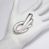 Brooches & lapel Pins | Sterling Silver Abstract Swan Design Brooch | Discount Estate Jewelry online