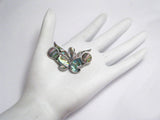 Brooches & Lapel Pins | Vintage Sterling Silver Abalone Butterfly Brooch | Jewelry