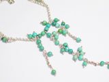 Chains | Womens Captivating Sterling Silver Turquoise Bead Y Necklace 17.5" | Blingschlingers Jewelry online