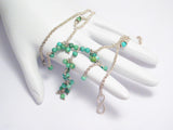 Chains | Womens Captivating Sterling Silver Turquoise Bead Y Necklace 17.5" | Necklaces