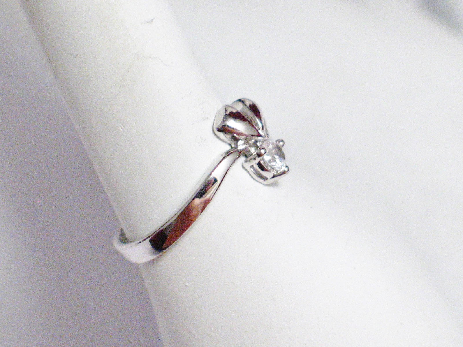 Silver Ring | Womens Petite Sterling Silver Bow Ring 6 | Discount Overstock Jewelry online