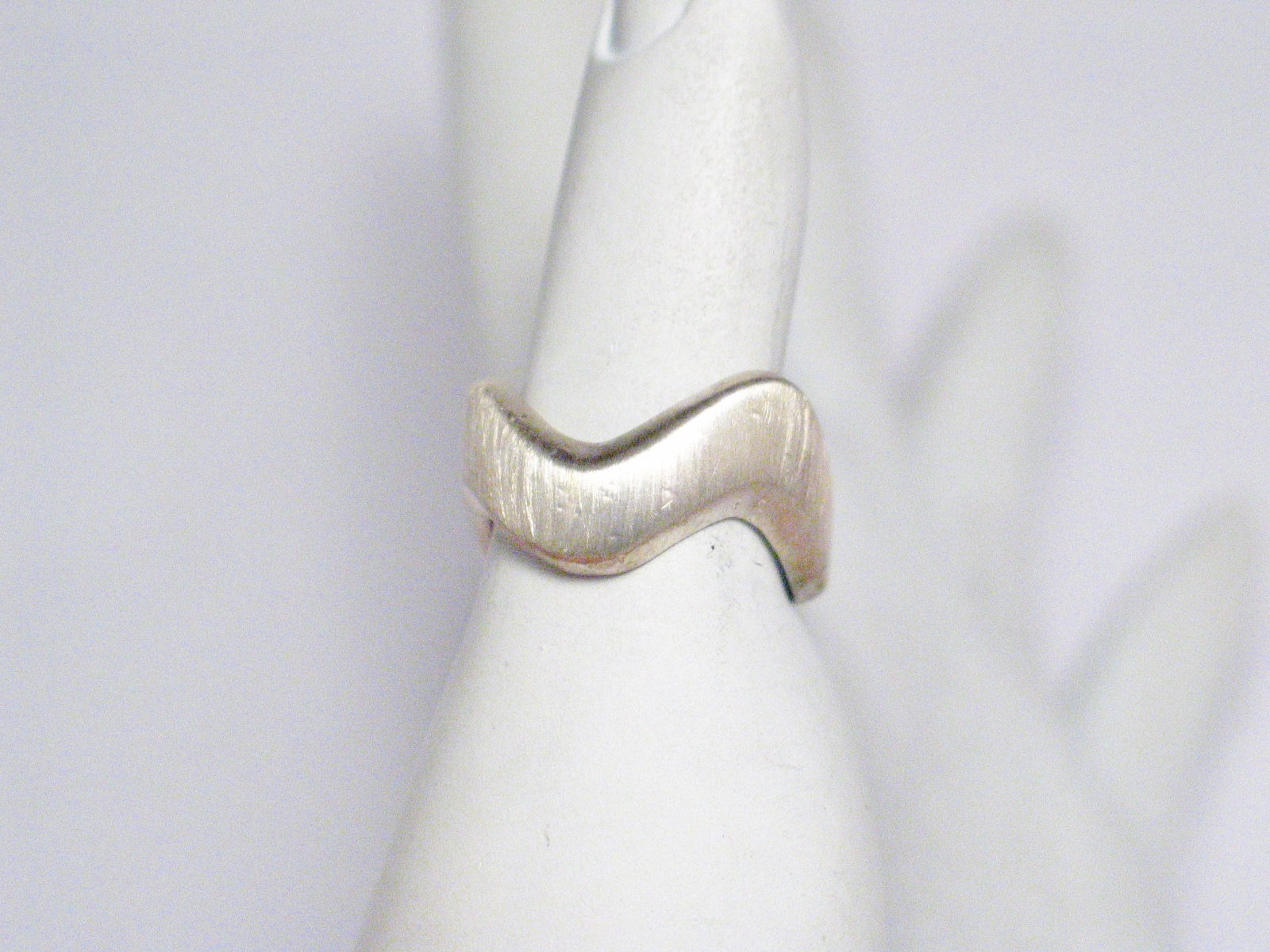 Silver Ring | Sterling Silver Rugged Wavy Design Band sz6 | Jewelry