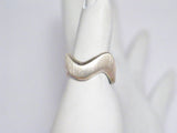 Silver Ring | Sterling Silver Rugged Wavy Design Band sz6 | Jewelry