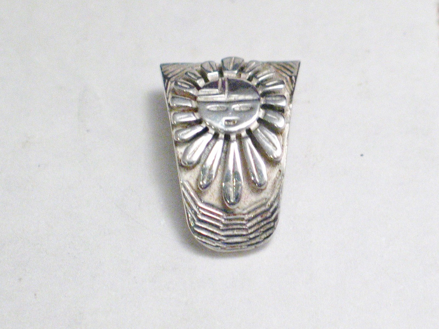 Earrings | Womens Sterling Silver Hopi Sunflower Semi Hoop Earrings | Blingschlingers Jewelry online