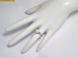 Pearl Ring | Vintage 10k White Gold Florentine Etched Pearl Solitaire Ring 6.25 |  Blingschlingers Jewelry