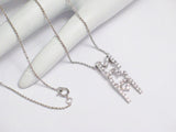Silver Necklaces | Womens Sterling Silver Mom Pendant Necklace 18" | Blingschlingers Jewelry